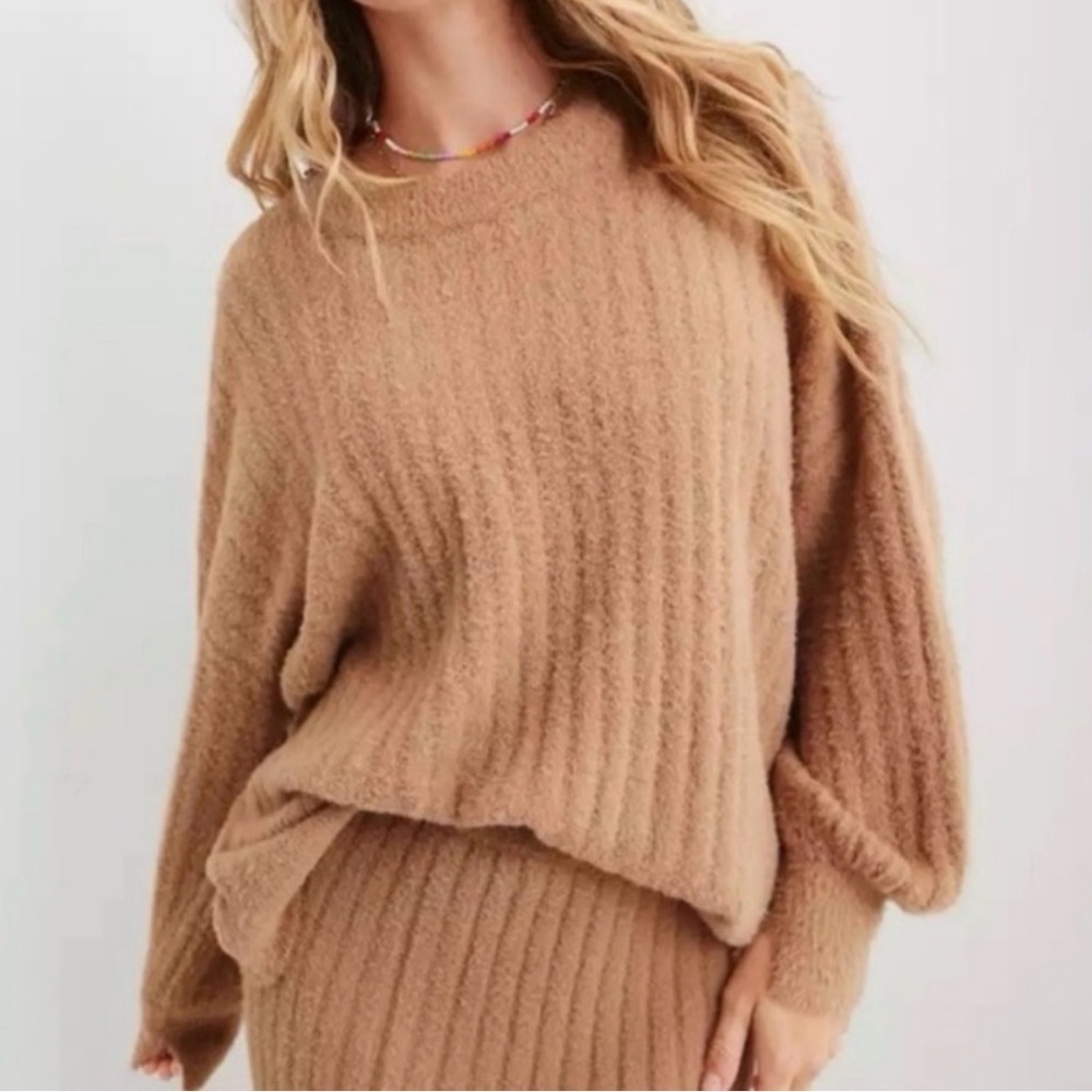 Aerie Cozy Oversized Crewneck Sweater